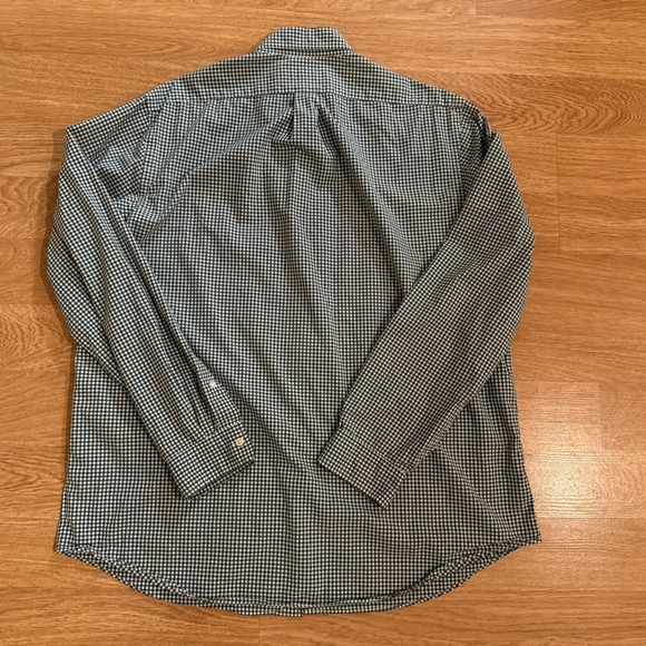 Ralph Lauren Shirt Men's XL Green Gingham Plaid Purple Pony Long Sleeve Preppy - Picture 5 of 8